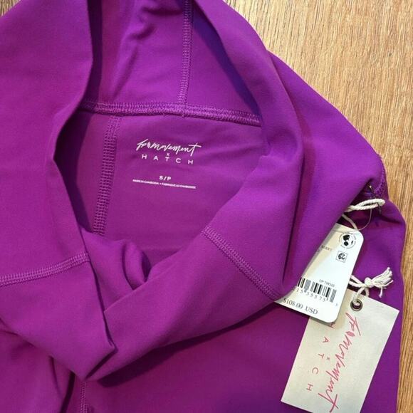 NWT Free People Movement x Hatch Never Better Maternity Leggings Purple Size S - Picture 4 of 7
